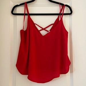 Red thin summer top